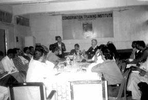 Maharashtra State Government Officials during sharing experience with the Department Officials at Auditorium Hall, C.T.I., Byrnihat.